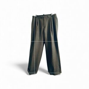 Lauren Ralph Lauren Men’s Dress Trousers 40x32 Gray 100% Wool | Total Comfort |